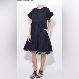 Ulla Johnson Rosemarie Dress - Navy - Size 0